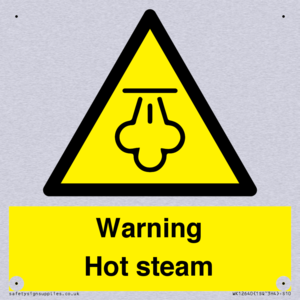 Warning Hot steam
